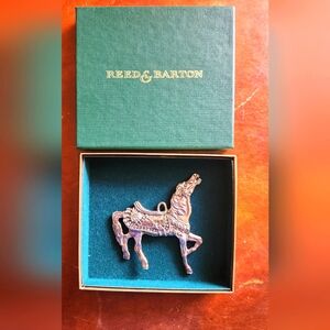Reed & Barton Carousel Horse Ornament
